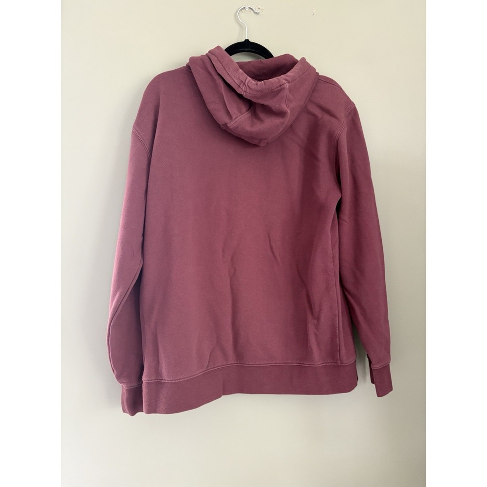VANS Off The Trail Outdoor Club Men's L Burgundy Pullover Fleece Hoodie Pockets - Picture 6 of 6